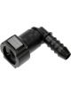 Dorman Fuel Line Connectors Pair 90 Black 10mm Connector, 8mm Tubing