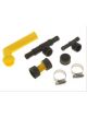Dorman Radiator Flush Kit Garden Hose Multiple Tees Elbow with Cap
