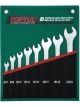 Toptul 8pcs Double Open End Slimline Spanner Set Metric