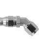 Aeroflow Zinc Coated Steel 45 Degree Hose End -6AN to -6AN
