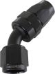 Aeroflow 200 Series PTFE 45 Degree Hose End -12AN Black