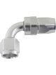 Aeroflow 200 Series PTFE 90 Degree Hose End -16AN Silver