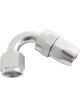 Aeroflow 200 Series PTFE 120 Degree Hose End -16AN Silver