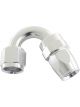 Aeroflow 200 Series PTFE 150 Degree Hose End -3AN Silver