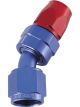 Aeroflow 200 Series PTFE 30 Degree Hose End -10AN Blue/Red