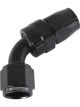 Aeroflow 200 Series PTFE 60 Degree Hose End -12AN Black