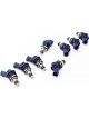 Deatschwerks Set of 8 370cc Side Feed Injectors for Nissan Q45 9