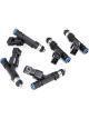 Deatschwerks Set of 5 440cc Injectors for Volvo L5 Turbo White B