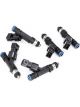 Deatschwerks Set of 5 650cc Injectors for Volvo L5 Turbo White B