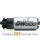 Deatschwerks DW65C series 265lph compact fuel pump without mounting clip