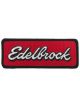 Edelbrock Patch Iron-on or Sew-on Red Background Black Trim Edelbrock Log…