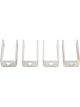 Edelbrock Fuel Rail Stands Aluminium Natural Set of 4