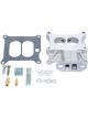 Edelbrock Carburettor Spacer Aluminium 1 in. Thick Divided-Wall 2-Barrel