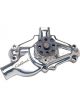 Edelbrock Water Pump Mechanical Short High-Volume Aluminium Polished Cloc…