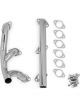 Flowtech Headers Block Hugger Stainless Steel Polished Round Port S