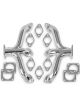 Flowtech Headers Block Hugger Steel Silver Ceramic Coated Round Por
