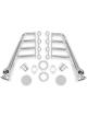 Flowtech Headers Lakester Steel Chrome Round Port Street Rod Ford S