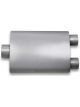 Flowtech Muffler Afterburner 3 in. Inlet/Dual 2 1/2 in. Outlet Alumin