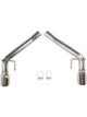 Flowtech Exhaust System Axle-Back 2.500 in. Stainless Steel Natural