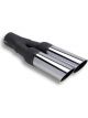 Flowtech Exhaust Tip Steel Chrome Slant Non-Rolled Edge 2 in. Inlet D