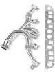 Flowtech Headers Shorty Steel Silver Ceramic Coated 2.5 in. Collect