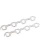 Flowtech Exhaust Gaskets Header Aluminium Square Port Ford Small Bloc