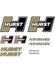 Hurst Decals Vinyl Gold/Black Hurst Logo Set of 9