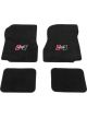 Hurst Floor Liner Hurst Front/Second Seat Carpeted Black Red/Black
