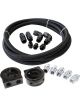 Aeroflow Oil Cooler Line Kit 3M Braided Hose Oil Filter Sandwich Plate AF30-4000