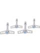 Mopar Performance Valve Cover Wing Nuts Chrome Blue Mopar Emblem on To