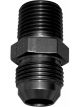 Moroso Fitting Straight -10 AN Male to 1/2in. NPT Male Aluminium Black