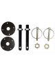 Moroso Hood Pins Torsion Pin 1/2in. Dia. Aluminium Black Kit