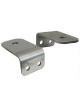 Moroso Hood Pin Bracket Stainless Steel Natural 0.375in. Dia. Pair