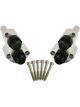 Moroso Remote Water Pump Adapters Aluminium Natural Bolts O-Rings Chevro…