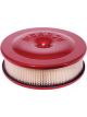 Moroso Air Filter Assembly 8.50 in. Dia. Round Steel Red 2.375 in. Filte…