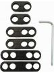 Moroso Ignition Wire Separators Clamp-Style Plastic Black 8.65mm Kit