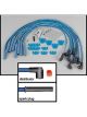 Moroso Spark Plug Wires with Looms Blue Max Spiral Core 8mm Blue Straigh…