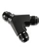 Mr Gasket Y Adapter -8 AN 6061 Aluminium Construction Black
