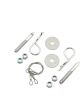 Mr Gasket Hood Pin 3 in. Oval Track Hair Pin Style 1.50 in. Scuff Plts. 1