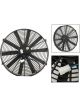 Mr Gasket Electric Fan Single 16 in. Diameter Reversible 2 000 cfm Bla