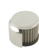 Mr Gasket Valve Cover Breather Push-In Round Steel/Rubber Chrome/Black Pl