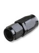 Mr Gasket Hose End Swivel Straight -6 AN Black Satin