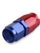 Mr Gasket Hose End Swivel Straight -8 AN Red and Blue Satin