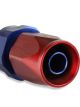 Mr Gasket Hose End Swivel 45 Degree -12 AN Aluminium Red/Blue Satin
