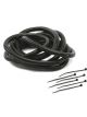 Mr Gasket Convoluted Tubing Flex Wire Cover/Tie 0.375 in. x 8 ft. Black K