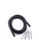 Mr Gasket Convoluted Tubing Flex Wire Cover/Tie 0.500 in. x 6 ft. Black K
