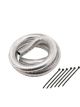 Mr Gasket Convoluted Tubing Wire Sheath Polyethylene Chrome 3/4 in. Diame