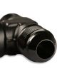 Mr Gasket Bulkhead Fitting Tee -12 AN Male Aluminium Adapter Black