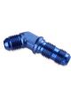 Mr Gasket Bulkhead Fitting 45 Degree -6 AN Male Aluminium Adapter Blue