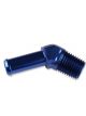 Mr Gasket Fitting 45 Degree 3/8 in. Hose Barb to 1/4 in. NPT Male Alumi